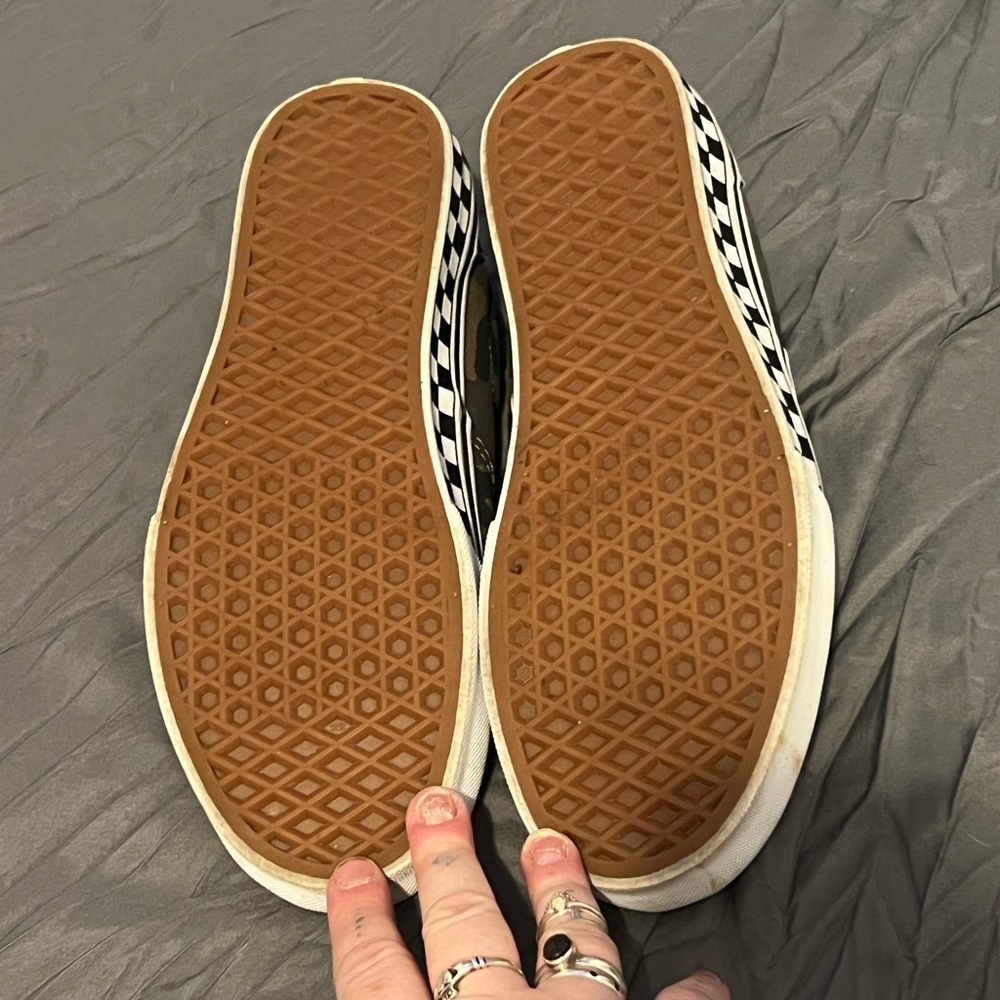 Custom Designed Vans, Camo And Checkered - image 3